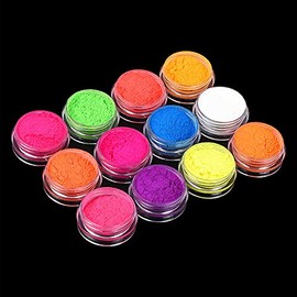 Fluorescent Eye Shadow, Nail Art, Stage makeup, Special Effects Makeup, Show Bar Party Makeup