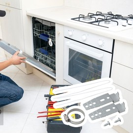 Dishwasher Mounting Brackets Kit with Instruction Sheet Replacement for LG Replace PS3525525 AP4438292 1266844 AH3525525 EA3525525