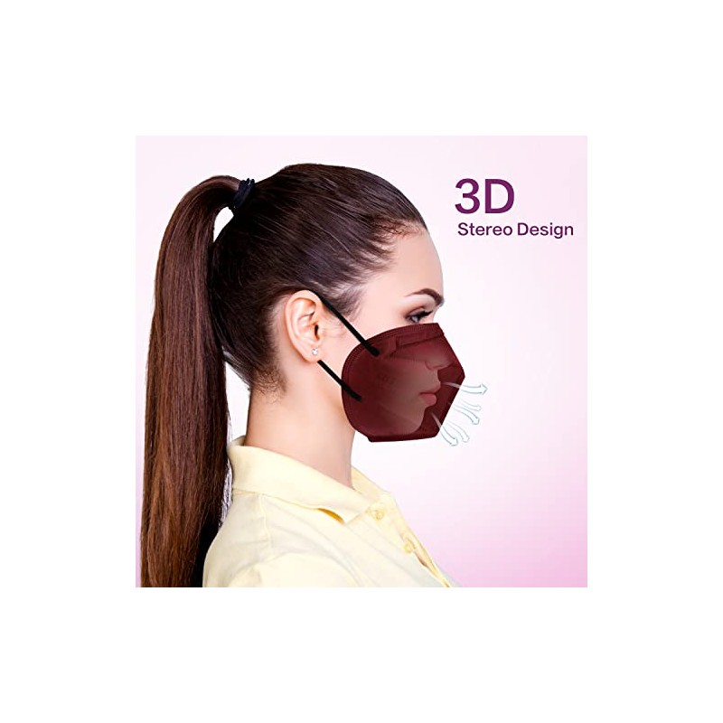 KN95 Face Mask, 5-Layer Design Cup Dust Safety KN95 Masks