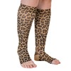 Lymphedivas Leo Leopard Medical Graduated Gradient Compression Sock Pair 15-20mmHg