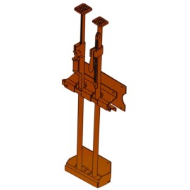 N/A Barjan 4710062 Bartender - Stores 2 Load Lock Poles In Unique Locking Storage Bi