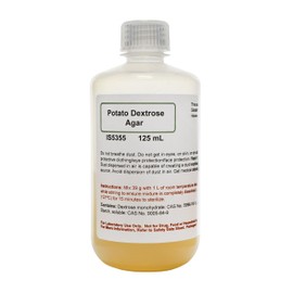 Innovating Science Prepared Potato Dextrose Agar (PDA), 125mL - Melt & Pour - Fungi Culture Medium, Growth Medium