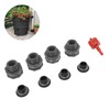 3/4 Inch Rain Barrel Bulkhead Fitting Kit with Plugs Hole