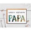 EruditeGifts Happy Birthday Papa, 5 x 7 Inch Card, Blank