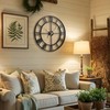 Vantic 32 Inch Large Wall Clock, Roman Numeral Metal Oversized