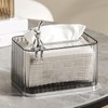 Gsycle Decorative Tissue Box Holder, Clear Tissue Dispenser Box Tissue