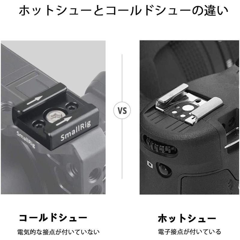 SmallRig Cold Shoe Mount Cold Shoe Adapter 2 Pack Shoe