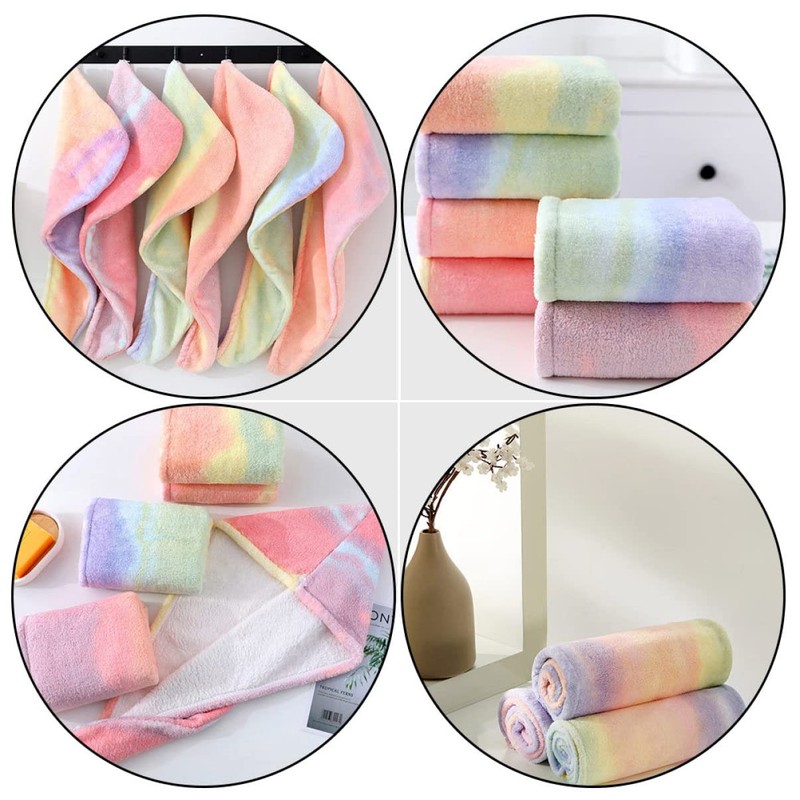 Ipetboom 3 Pcs Microfibre Hair Towel Quick Drying Cap for