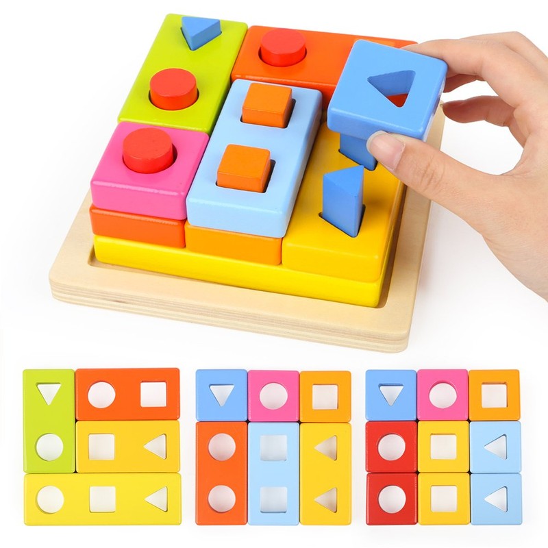 Top Bright 8558 Assorted Learning Wooden Blocks