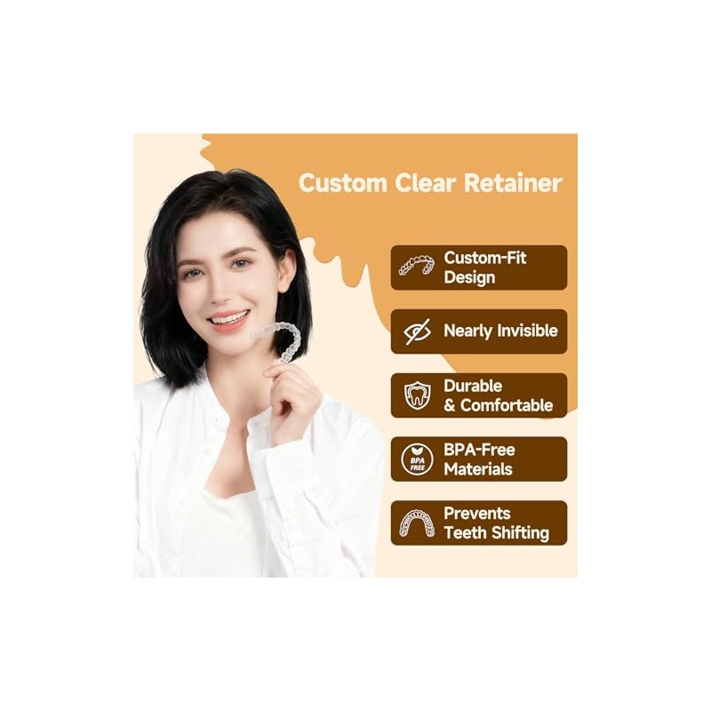 Custom Clear Retainers - Invisible Teeth Retainer for Adults &