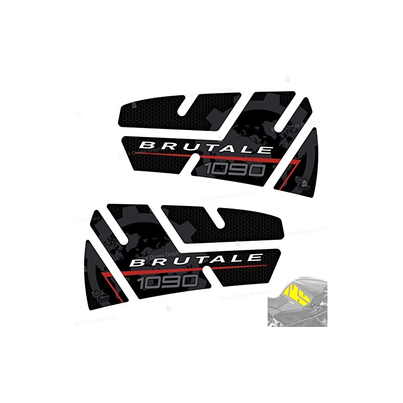 Sticker Resinati 3D Tank Protector Compatible with Motorcycle MV Agusta