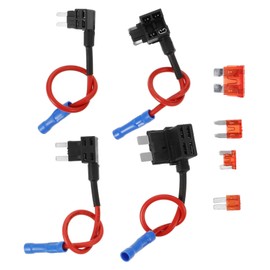 Mikinona 1 Set Automotive Fuse Tap Kit Fuse Taps with Holder for Easy Installation Cars Trucks and Boats Durable Electrical Protection Against Overloads