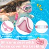 Vvinca Kids Swimming Goggles with Nose Guard