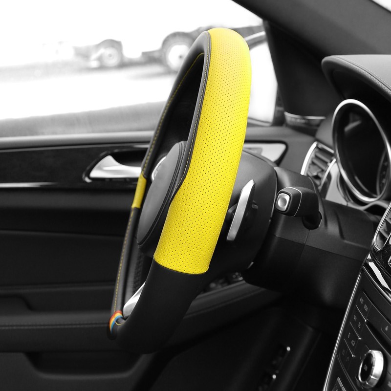FH Group Full Spectrum Microfiber Leather Steering Wheel Cover –