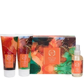 Fresh Line Xmas Set Amber Orange Shower Gel, 250ml & Body Milk, 250ml & Body Water, 150ml