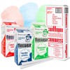 300 Cotton Candy Cones & Cotton Candy Sugar-52oz Floss-Three Pack-Choose
