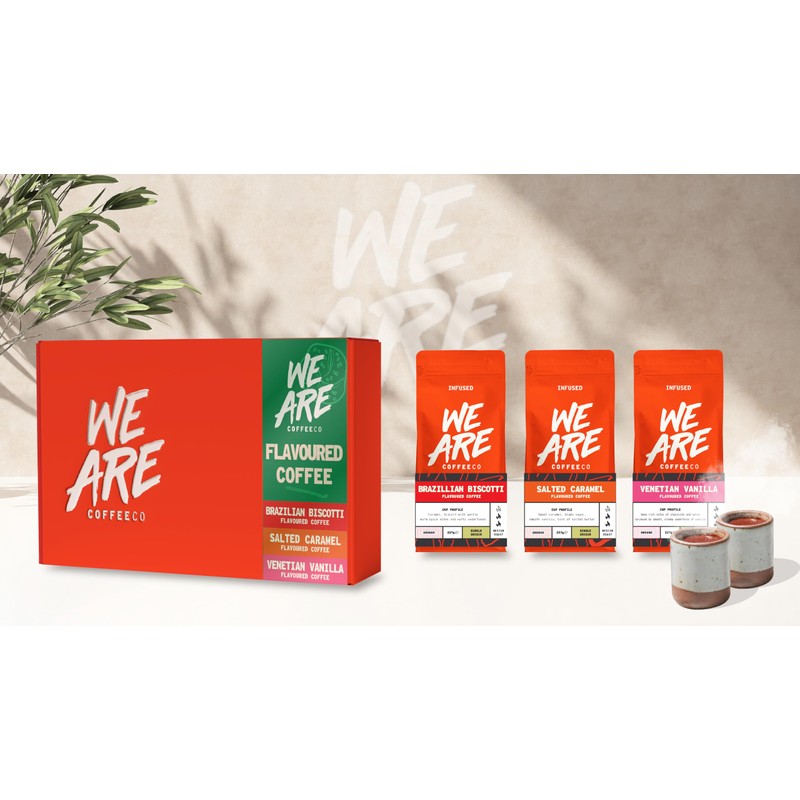 Coffee Ground Coffee Gift Set, 3 x 227g Flavoured Ground