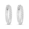 AeraVida Chic and Modern Twisted Rope Pattern Sterling Silver 13mm