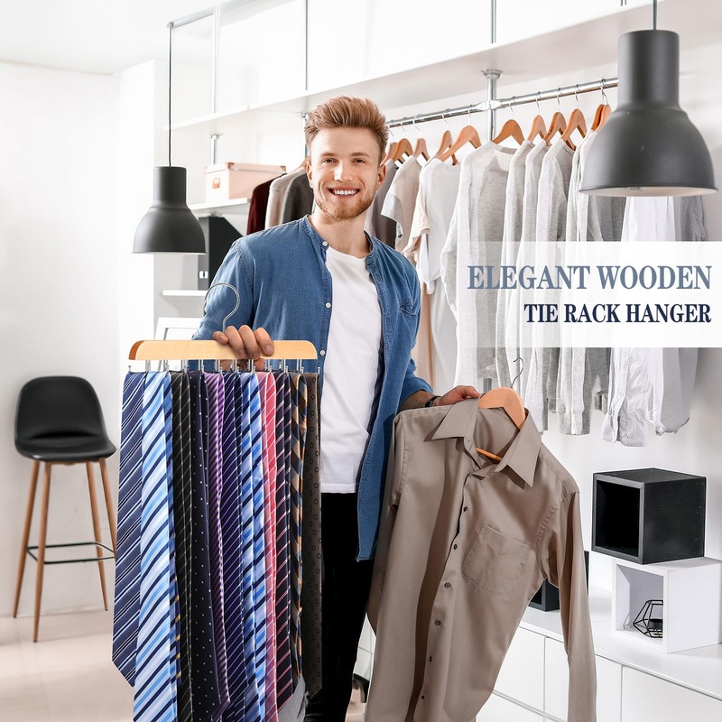 Tie Rack Belt Hanger for Closet Fitnice Upgraded Non Slip