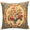 Yapatkwa Belgian Tapestry, Classic French Flower Bouquet, Blue, Decorative Woven