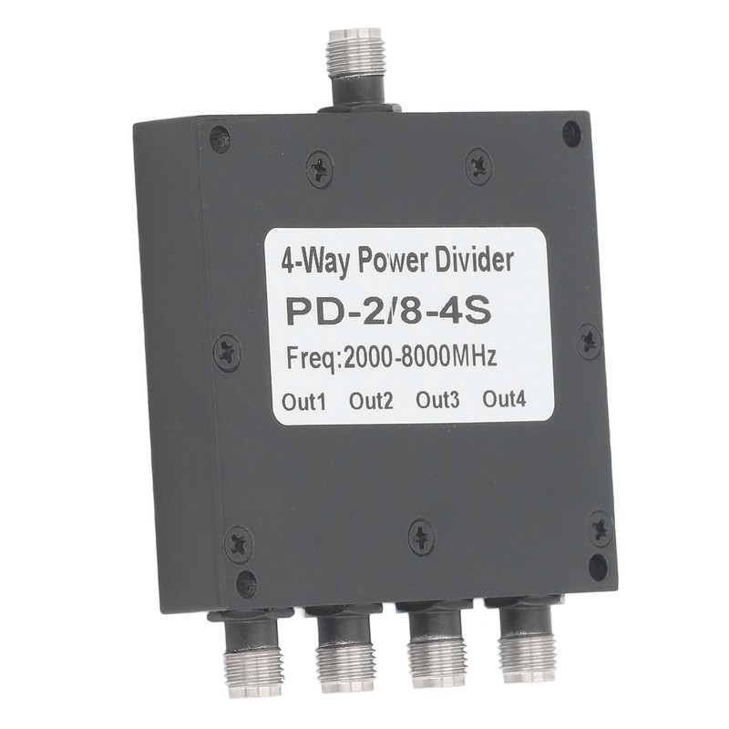 SMA Microstrip Power Splitter Combiner 2‑8GHz Stainless Steel 4 Way