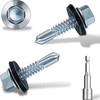 4.8x25 mm Self-Drilling Roofing Screws, 90 pcs Hex Head Self