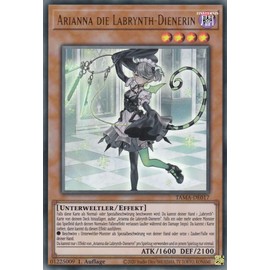 TAMA-DE017 - Arianna the Labrynth Servant - Ultra Rare - German - 1st Edition - in Set with Ultrapro Toploader - Yugioh