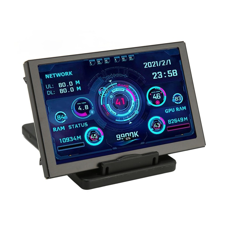 5in Computer Temp Monitor IPS USB Mini Screen PC Sensor