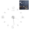 Modern Large Frameless DIY Wall Clock Mirror Surface Sticker for