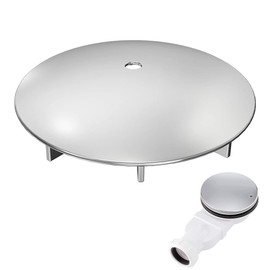 NHQZ 1 Pcs Duschabfluss Abdeckung, 115 Mm Duschablauf Deckel, Chrom Dusche Deckel Für Dusche Und Badewanne, Geruchsverschluss Dusche, Duschablauf Abdeckung,Dusche Abfluss Abdeckung