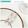 FAMARINE Silver Chain Earrings Drop Dangle Earrings for Women Paperclip