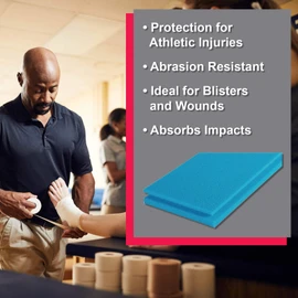 Cramer High & Low Density Foam, Custom Padding for Cast Covers, Building Insoles, Orthotics, Hip Pointer Protection, Thigh & Shin Bruises for Floor Injuries, Foam Pads for Falling & Diving