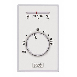 PRO1 T501ML4 T500 Platform: Mechanical Line Voltage 4 Wire Thermostat, Non-programmable, Heat Only.