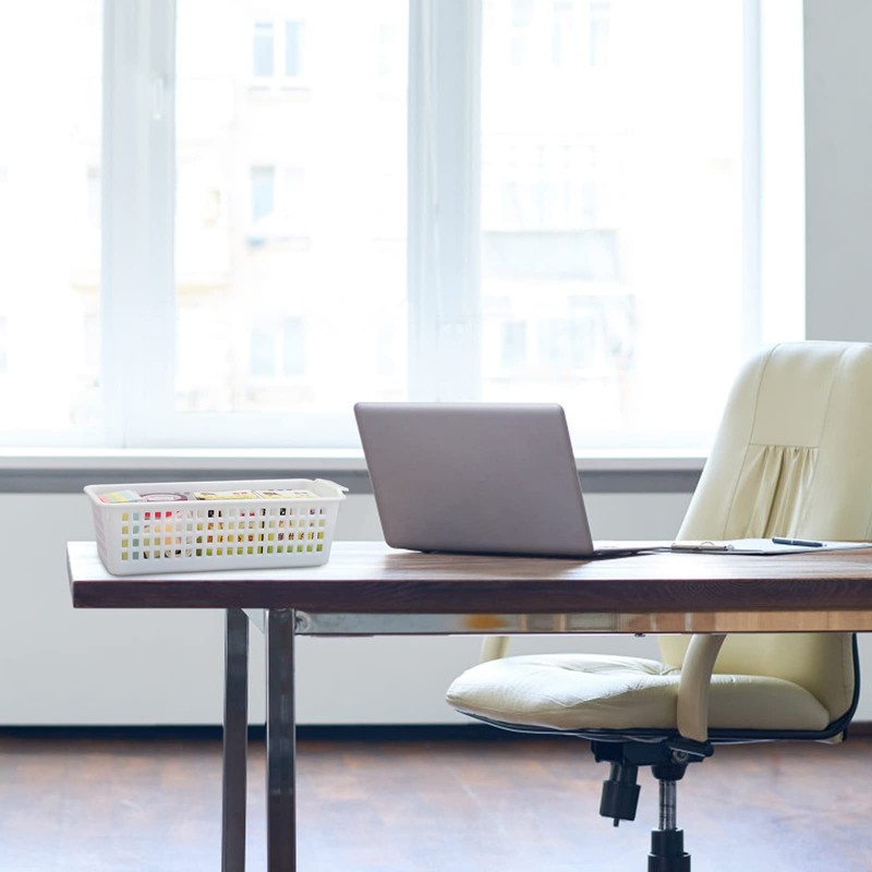 Yarebest Cestas Plastico Pequenas, Juego de 6 Cesta Plastico Almacenaje,