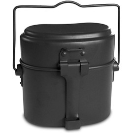 normani Original German Army Aluminium Cookware Black