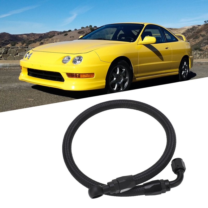 Braid Fuel Line Black Replacement for Acura Integra B D