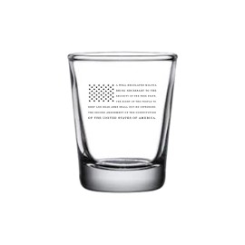 Rogue River Tactical USA Flag 2nd Amendment Shot Glass Gift For Republican or...