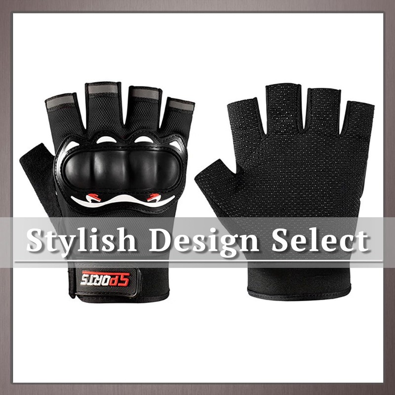One Limitation TG184 Gloves Cycling Fingerless Protector Velcro Outdoor Men
