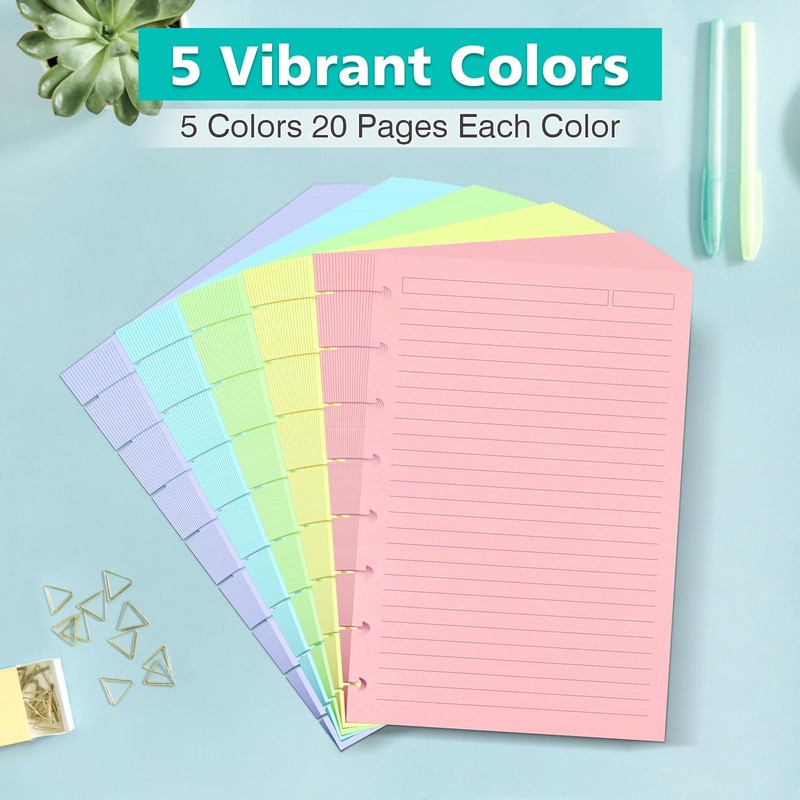 Junior Size 8 Discs 120gsm Discbound Refill Paper, Discbound 5