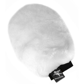 ENGEL GERMANY Sheepskin Grooming Mitt both-sided lambskin colour white (Puha 1)