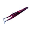 SET OF 2 Stainless Steel Pink Black Zebra 3D Eyelash