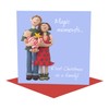 First Christmas as a family, 150mm square Christmas card for