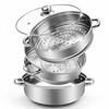 AuFranc® 5 Quart Steamer for Cooking - Stainless Steel Steam