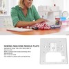 Sewing Machine Needle Plate 7.6x8.4cm Steel Needle Throat Plate for