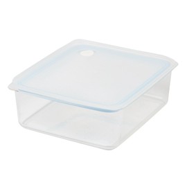 Pearl Metal HB-2632 Easy Clean Deep Sealed Storage Container, L, Blue, Made in Japan