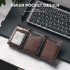 VULKIT Cartera Tarjetero Billetera Pop Up Cierre Magnético RFID Billetera