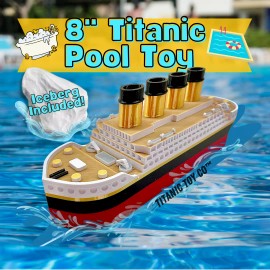 8" Titanic Bath Boat And Pool Toy, Titanic Model Titanic Toy For Kids