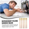 KICHOUSE 5pcs Copper Charging Kit for Fridge Service Access Valves