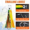 Trolling Lures Saltwater,6 Inch Offshore Big Game Trolling Lures Skirted