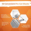 Insulation Sandwich Wrapping Paper Aluminum Foil Sheets - [100 Pack]